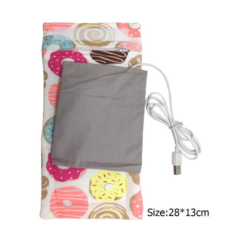 USB Charging Baby Bottle Heated Cover Newborn Baby Bottle Feeding Insulated Bag Portable Infant Milk Feeding Warmer Nursing Care